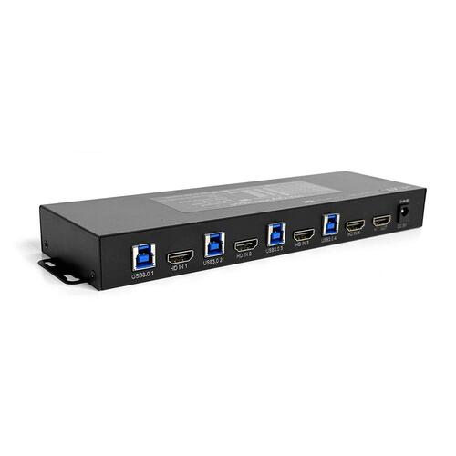 [이지넷유비쿼터스] 넥스트 NEXT-7204KVM-4K 4:1 USB2.0 HDMI KVM스위치