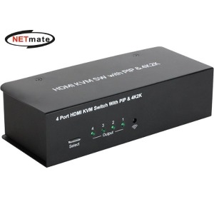 [넷메이트] NETmate NM-HK04P HDMI KVM 4:1 스위치(USB/리모컨/PIP/케이블 포함)