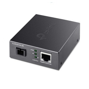 [TP-Link] 티피링크 TL-FC311A-20 기가비트 싱글모드 양방향 단일모드 SC 최대 20Km WDM 미디어 광 컨버터
