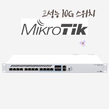 [MikroTik] 마이크로틱 CRS312-4C+8XG-RM 12포트 10G 스위치 산업용 Industrial L3